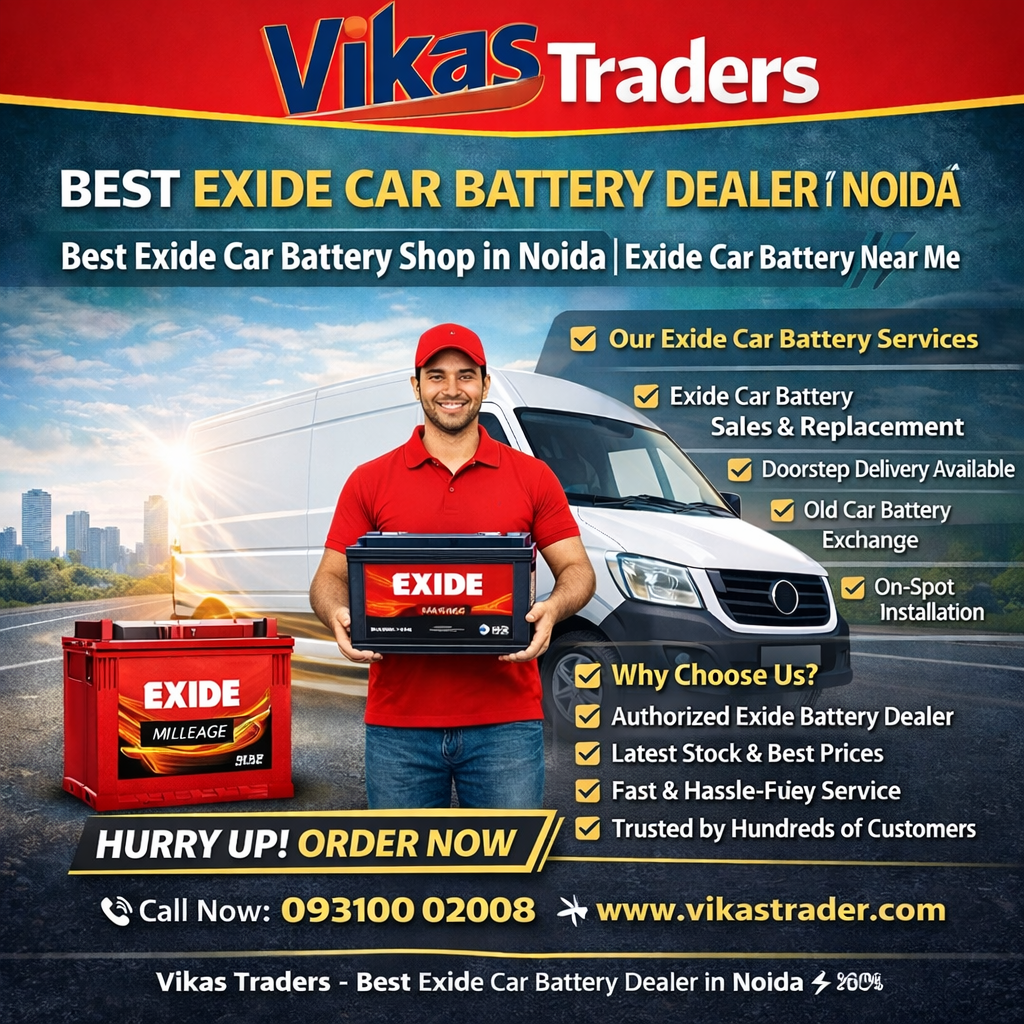 Best Exide car battery dealer in noida